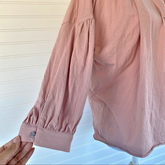 Button Front collared long sleeve Mustard Seed - Picture 4 of 11